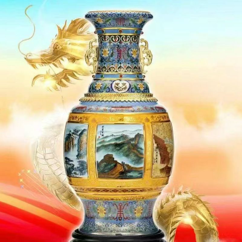景瓷国尊 元首国礼《盛世六合》中国尊 钟连盛、唐自强、许国胜联袂创作